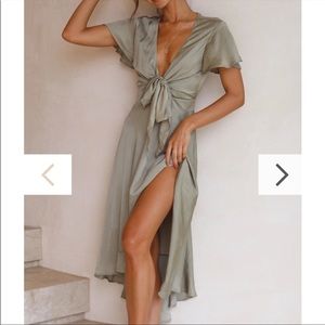 Billy J Olive Green Formal/Wedding Dress